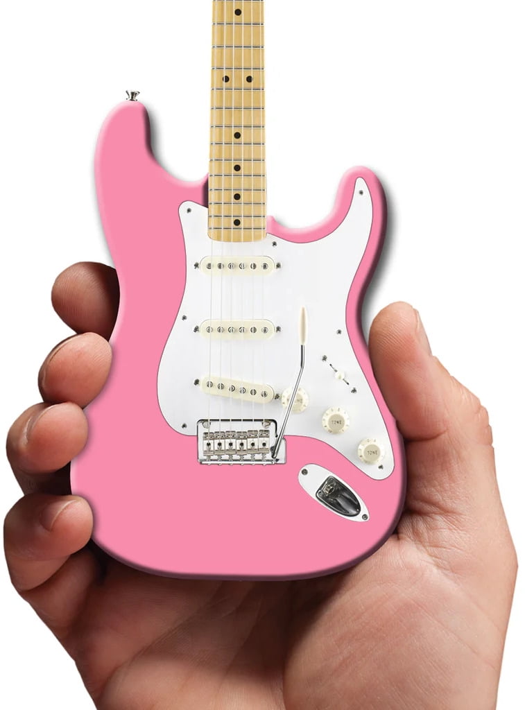 Fender Stratocaster Pink 10 Inch Miniature Electric Guitar Replica