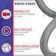 thumbnail image 5 of Whole Parts Range Oven Door Seal Gasket (Including 21 Mounting Clips) Part# MFZ64539501 - Replacement & Compatible with Some LG Ranges or Ovens, 5 of 6