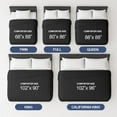 thumbnail image 3 of CGK Linens Premium Down Alternative Comforter - Twin Size All-Season Fluffy & Cozy Duvet Insert, Black, 3 of 7