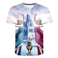 thumbnail image 2 of 2023 año nuevo estilo Anna Elsa verano niñas Elsa Frozen camiseta Cosplay niños manga corta moda camiseta ropa 4-14 años 5T Gao Jinjia LED, 2 of 2