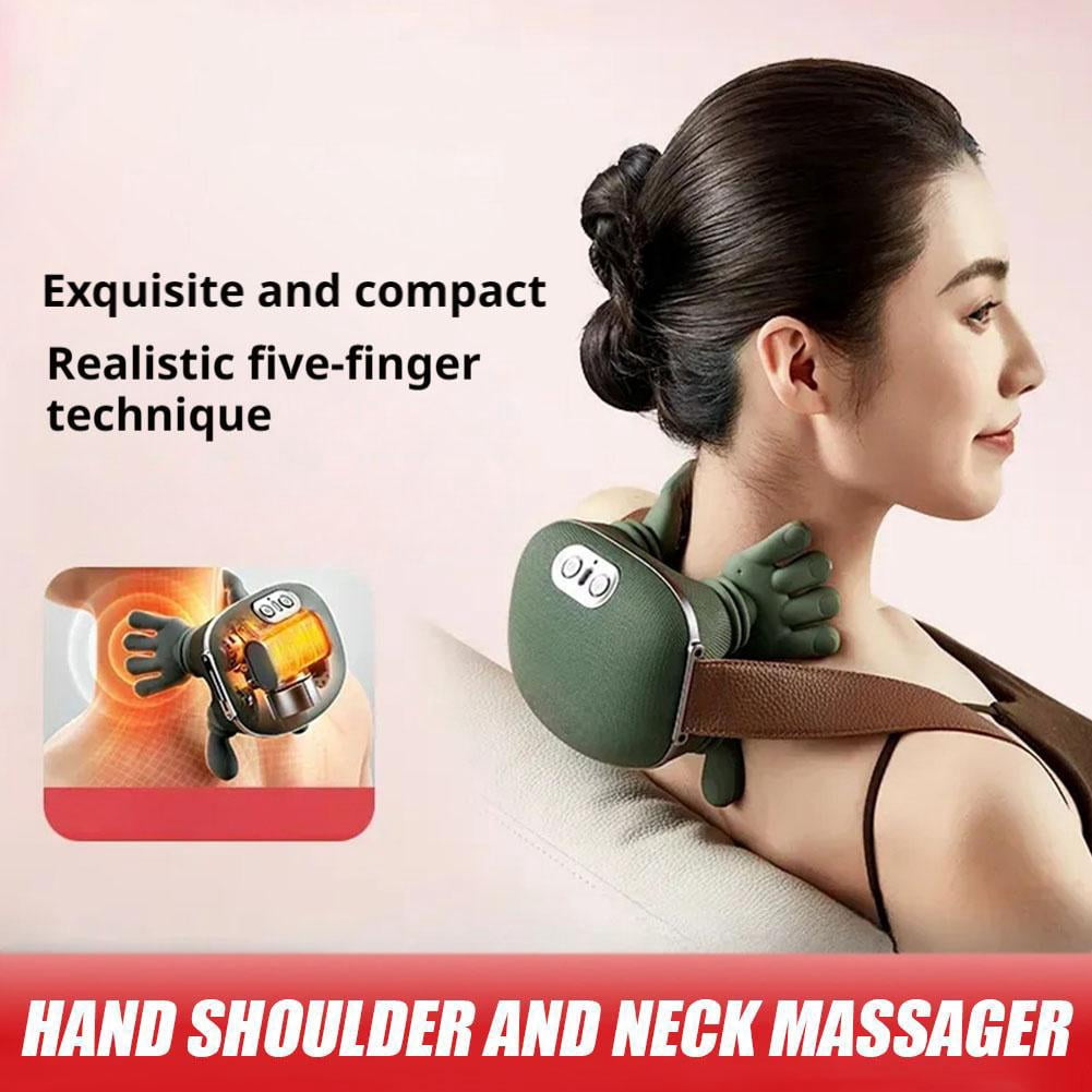 Shoulder and Neck Massager, Electric Cervical Massager with Hands, Multifunctional Cordless Neckmassager with Fingers