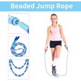 thumbnail image 2 of (Pink Purple)SDIGV Jump Rope, Adjustable Length Tangle-Free Segmented Soft Beaded Skipping Rope, Fitness Jump Rope for Kids, Man, and Women Weight Loss 9.2 Feet, 2 of 5