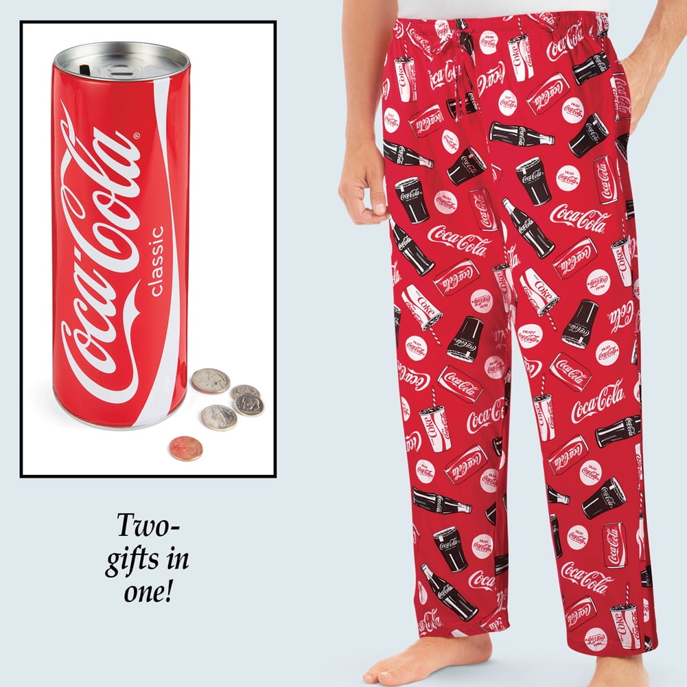 NEW Large Coca-Cola Red Plaid Pajama Pants