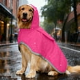 thumbnail image 3 of Dog Raincoat with Transparent Hood and Reflective Features for Outdoor, 3 of 4