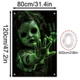 thumbnail image 2 of Halloween Fluorescent Window Banner,Polyester Horror Themed Window Cover With Grommets,for Haunted House Home Party Yard Window Wall Decoration, 2 of 5