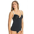 thumbnail image 2 of Freya Womens Back to Black Deco Underwired Moulded Tankini, 28GG, Black, 2 of 3
