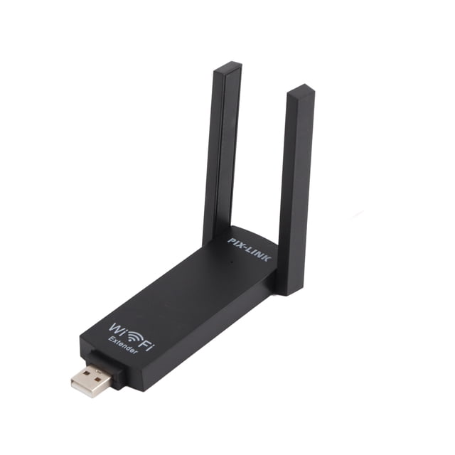 Extensor de rango de señal WiFi USB con antena dual portátil de 300 m, repetidor de enrutador inalámbrico, amplificador AP