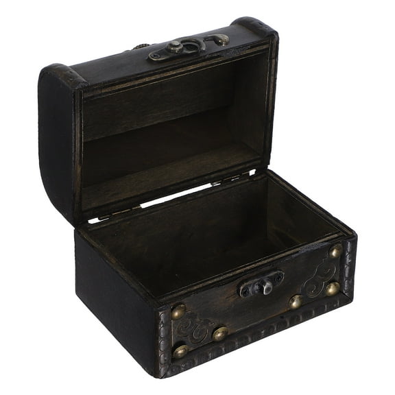 Hemobllo unfinished wooden box Chinese Wooden Box Brown Organizer Home Decor 1Set