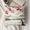 thumbnail image 3 of SHANXI Throw Pillow Covers Stylish Mountain Painting Square Pillowcase for Home Decor Sofa Car Bedroom Pillow case 18x18in, 3 of 5