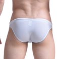 thumbnail image 2 of Men Solid Color Drawstring Low Waist Bikini Briefs Swimwear Swimming Trunk, 2 of 9