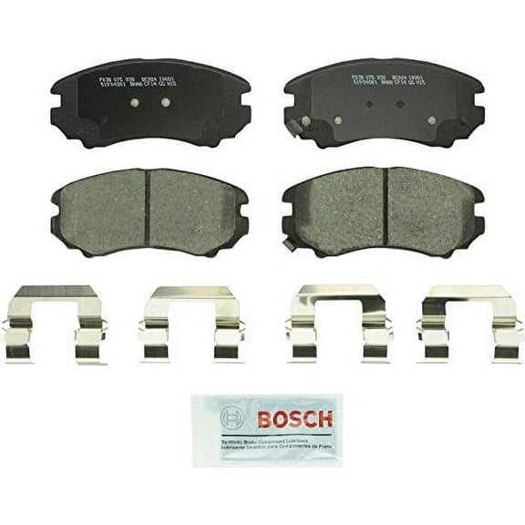 Bosch BC924 QuietCast Premium Ceramic Disc Brake Pad Set For Select Hyundai Azera, Elantra, Sonata, Tiburon, Tucson; Kia Amanti, Magentis, Optima, Soul, Sportage; Front