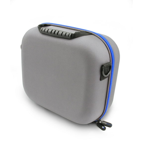 CM Massager Travel Case for Theragun Mini Massage Gun and Multiple Attachments, Charger and Other Accessories - Hard Shell Carrier and Shoulder Strap Only