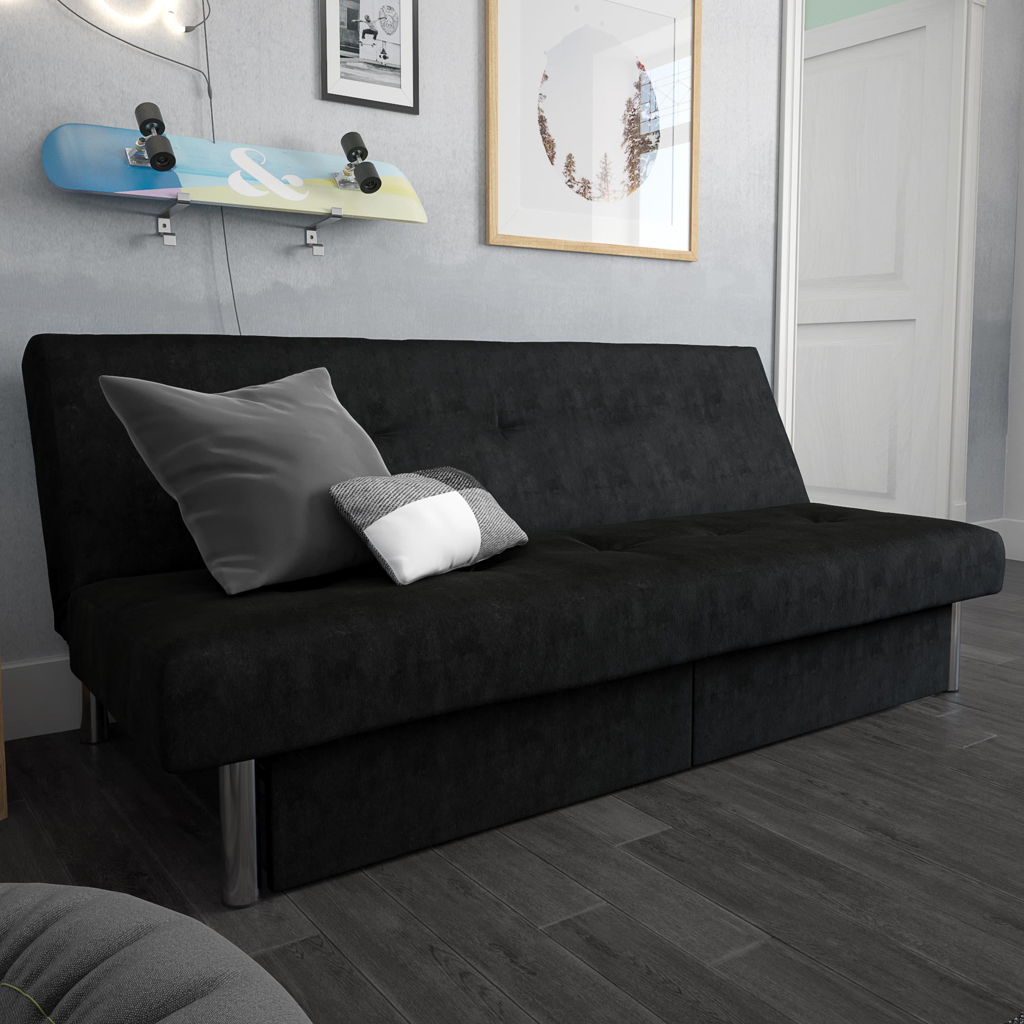 Microfiber Sofa Bed With Storage Baci Living Room