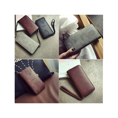 - New Women Purse Clutch Leather Wallet Long Card Holder Phone Zip Handbag
