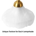 thumbnail image 5 of 17.32" Gold Metal Table Lamps with Glass Petal Shade Vintage Flower Night Lamps Desk Lamps for Home Deco, 5 of 8