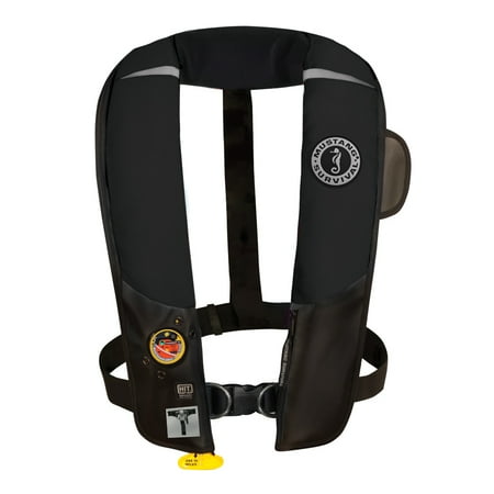 UPC: 0062533116986 | Mustang HIT Inflatable Automatic PFD w/Harness – Black