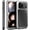 Silver, variant on Compatiable with iPhone 17 Pro Max Case,360 Full Body Protective Cover Heavy Duty Shockproof [Tough Armour] Aluminum Alloy Metal Case with Silicone Built-in Screen Protector