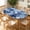 Blue Circle Pattern, variant on YESAD Waterproof Fitted Rectangle Tablecloth With Elastic Edge, Wipeable Table Cover For 6 Ft Tables, Perfect For Outdoor Picnic & Camping,30x60in,Neutral-Animal-Ditsy