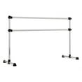 thumbnail image 1 of VITA Barre Portable Freestanding Double Ballet Barre, Prodigy, 7 Ft Bars, Satin Silver | Adjustable Height, USA Made, Home or Gym Exercise Equipment for Kids & Adults | Dance, Fitness, Pilates, 1 of 1