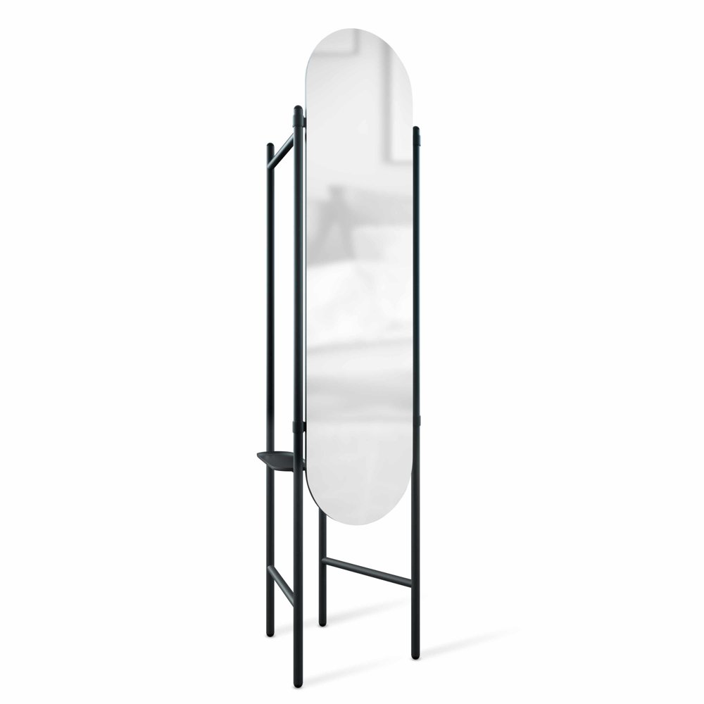 Umbra 1009611040 Black Vala 71" Tall Free Standing Floor Mirror