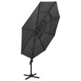thumbnail image 3 of vidaXL 4-Tier Parasol with Aluminium Pole Anthracite 3x3 m, 3 of 5