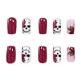 thumbnail image 2 of EBCUE Halloween Press on Nail Long Coffin Fake Nails Matte Full Cover Cute False Nails with Ghost Pumpkin designs Stick Acrylic Nail Reusable Glue on Nails for Women Halloween Party Finger Decor24pcs, 2 of 5