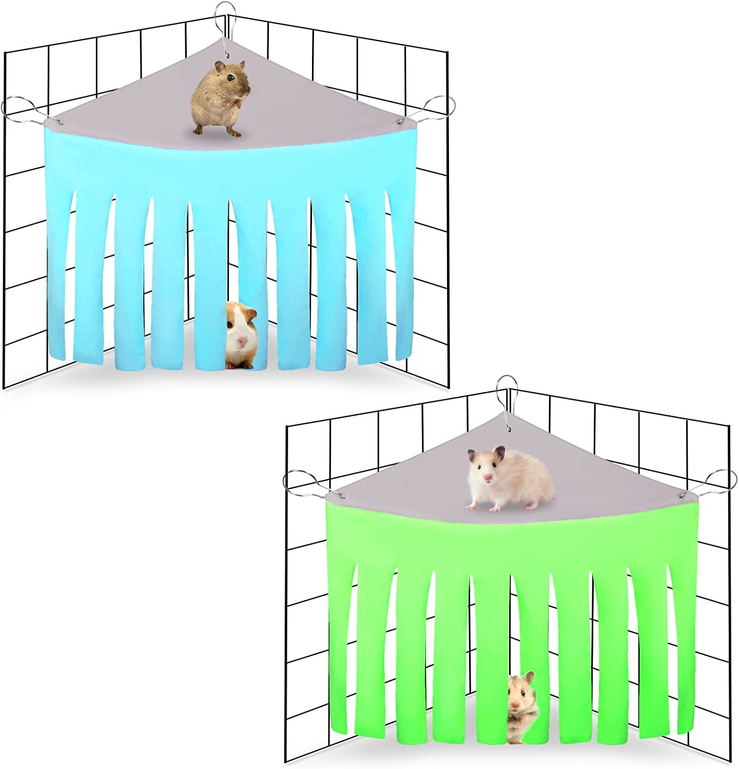 Rat Cage Habitat Decor Accessories Real Hamster Bridge Seesaw Pet Mouse Swing for Small Animal Sugar Glider Syrian Hedgehog DuvinDD Hamster House with Running Wheel Wooden Gerbil Toys 