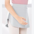 thumbnail image 5 of Vividxx Girls Dance Skirt Ballet Practice Wrap Side Slit Elastic Waist Shaping Tutu For Performance And Class Cute Vacation, 5 of 5