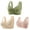 Army Green/Khaki/Pink, variant on 3 Pack Womens Wireless Bra Plus Size Seamless Comfort Front Button Bralette Wirefree Stretch Push Up Underwear