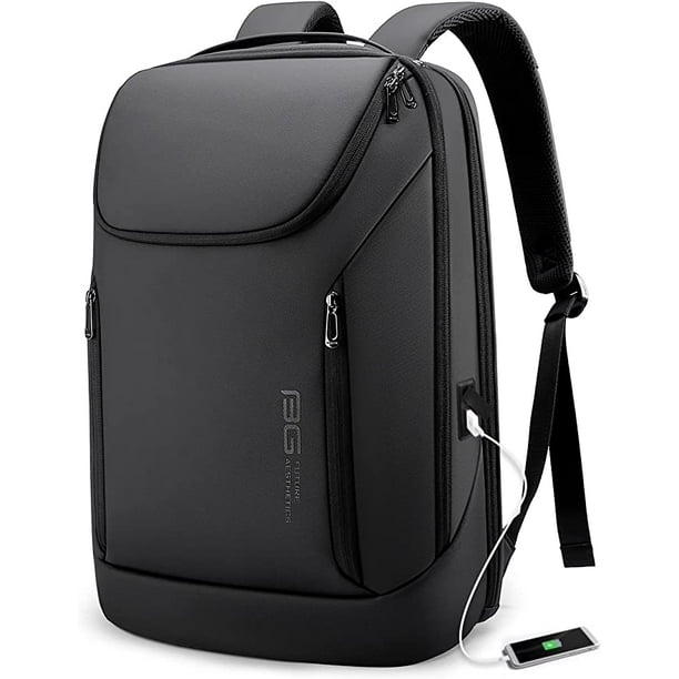 BANGE Business Smart Backpack Sac à dos étanche pour ordinateur portable  15,6 pouces avec port de charge USB, sac à dos durable de voyage 