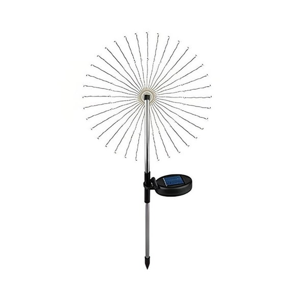 POINTERTECK 90 LED Lawn Flashing Lamp Solar Powered Stake Stick String Fairy Lights for Patio Yard Park Home Christmas Decoration