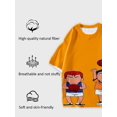 thumbnail image 4 of T-shirt round neck Role Pattern loose short sleeve C97, 4 of 5