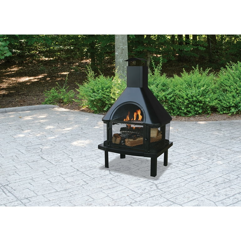 Endless Summer Black Wood Burning Outdoor Firehouse Endless Summer Black Wood Burning Outdoor Firehouse