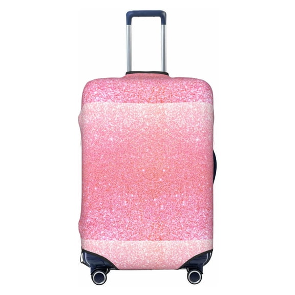 Picia Sparkly Pink Glitter Luggage Protector Cover Thicken Suitcase Protector Cover Fit 18-32 Inch Luggage-Small