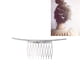 thumbnail image 2 of Peinetas laterales sencillas, peine dulce, pinza para el cabello, banda para el cabello para mujeres, niñas y señoras (plateado), 2 of 7