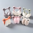 thumbnail image 3 of Winter Warm Earmuffs Cute Plush Fur Ear Warmer New Cartoon Women Ear Cover Protector Girls Students Faux Furry Earlap Ear Muffs (Grey), 3 of 7