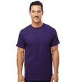 thumbnail image 3 of M&O Men’s Short Sleeve T-Shirt - Purple, Sizes S-4XL - Gold Soft Touch Crew Neck Tee, 3 of 5