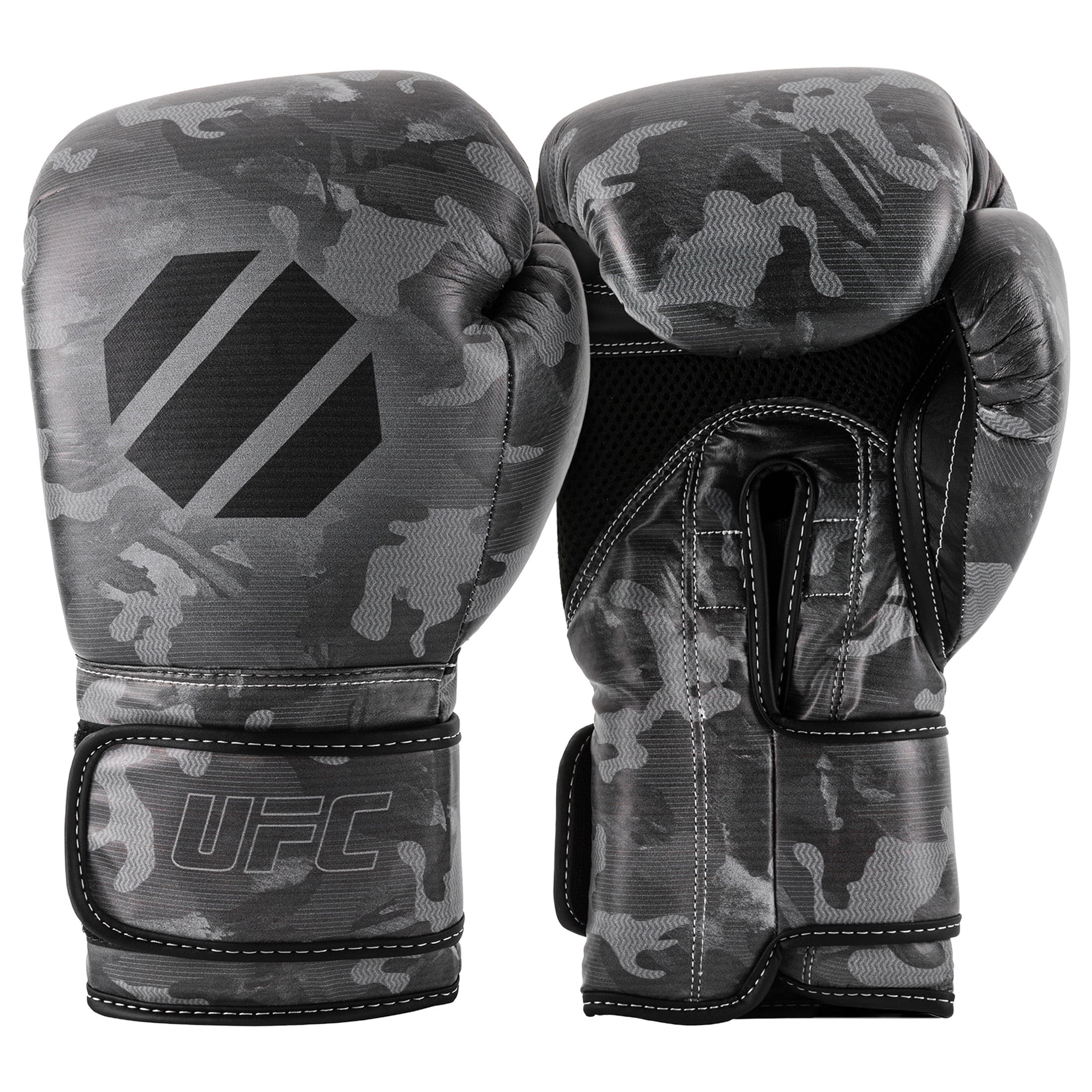 UFC Camo Boxing Bag Gloves for Sparring, Adjustable, Synthetic