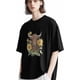 thumbnail image 3 of Camisetas de manga corta con estampado de vaca y girasol para hombre, cuello redondo, 3 of 8