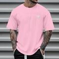 thumbnail image 3 of alcepopk Mens T Shirt with Logo - Short Sleeve Crew Neck Soft Fitted Tees Fresh Classic Basic Tshirts(E,3XL), 3 of 3