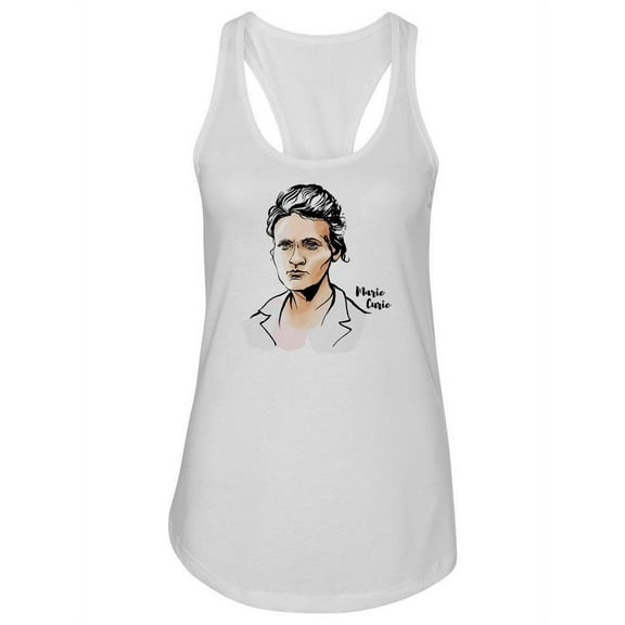 Marie Curie Portrait.  Tank Women -Image by Shutterstock, Female XX-Large