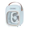 Portable Evaporative Air Cooler, 3-in-1 Mini Desktop Fan with Mist ...