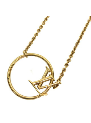 Louis Vuitton Collier My Blooming Strass Necklace M00592 Metal Gold Lv  Circle Monogram Flower