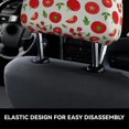 thumbnail image 3 of Uemuo Fresh Red Tomato Printed 2 PCS Car All-Inclusive Headrest Cover, Headrest Protector, Soft Elastic Breathable Seat Headrest Anti-Dirty Cover Headrest Cover Protector, 3 of 6