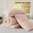 thumbnail image 5 of U by Bedsure 2 Pieces Twin Comforter Bedding Set, Pink Comforter Set for All Seasons, 1 Lightweight Prewashed Comforter and 1 Pillowcases,Twin,Rose Dust, 5 of 5