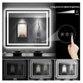 thumbnail image 3 of LED Bathroom Mirror with Lights, Anti-Fog, Dimmable, Backlit and Front Lit, Vanity Mirror for Wall, Memory Function, Tempered Glass, Shatter-Proof, ETL Listed, 3 of 7