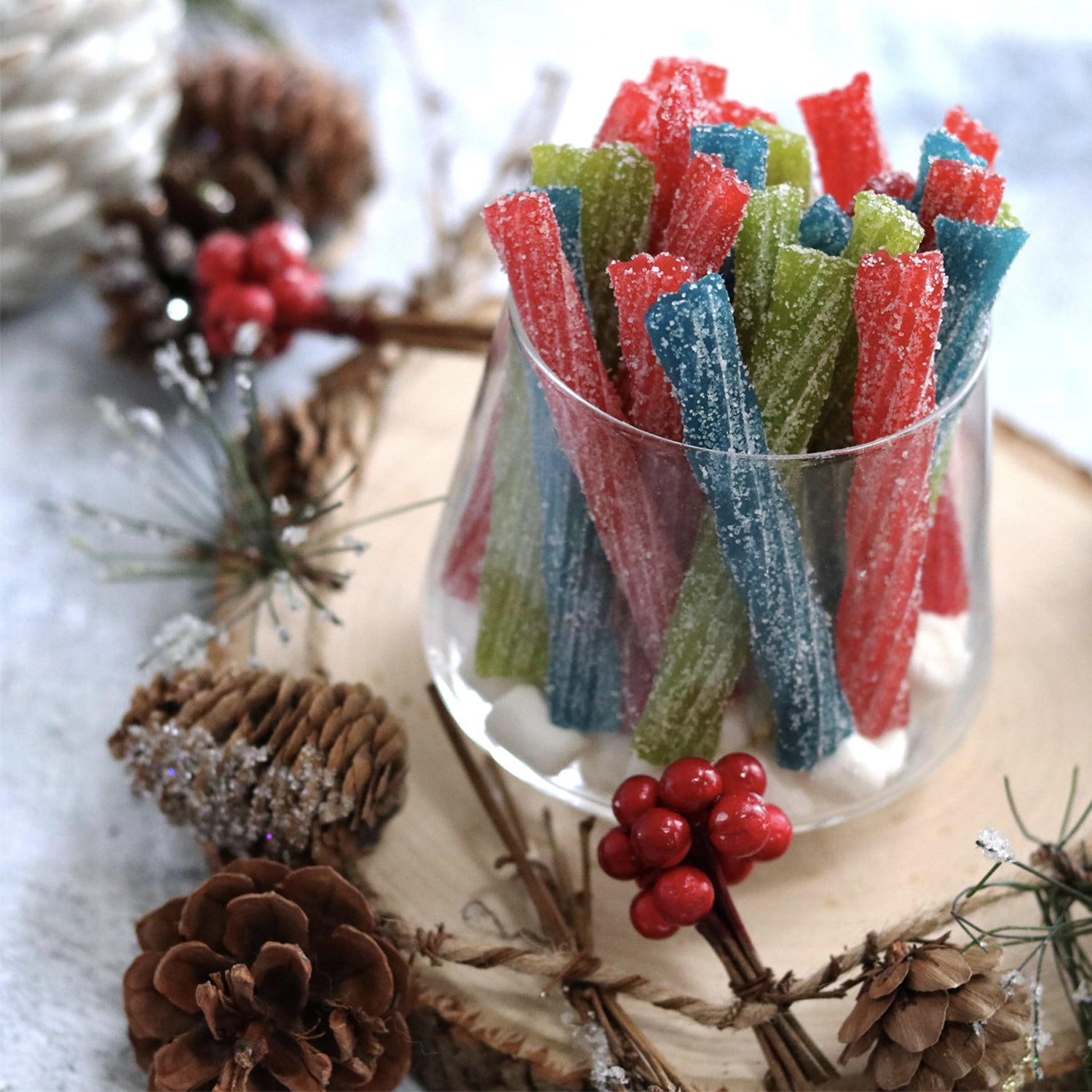 (3 pack) Sour Punch Twists, Assorted Flavors Chewy Candy, 210 Pieces, 2.59 lb Jar
