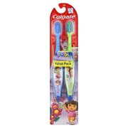 Colgate Kids Twin Pack Toothbrush, Dora The Explorer