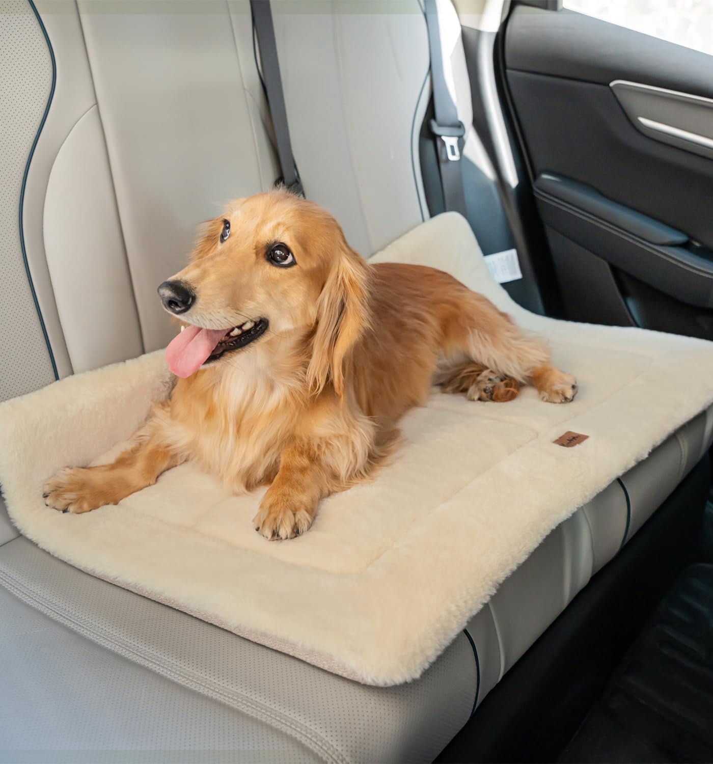 Made4pets Washable Dog Bed for Size Dogs, Reversible Foam Floor Dog Mat, 24*18, Beige