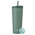 thumbnail image 1 of Vaso mezclador, botella 2 en 1, aislante, 710 ml, verde, 1 of 5
